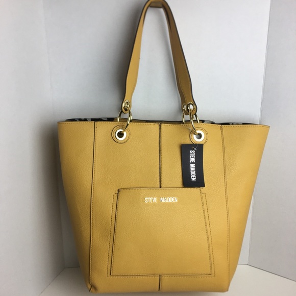 Steve Madden Handbags - Steve Madden Large Yellow Tote